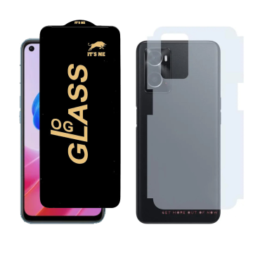 Oppo A76 Combo: OG Glass Screen Protector + Carbon Back Skin