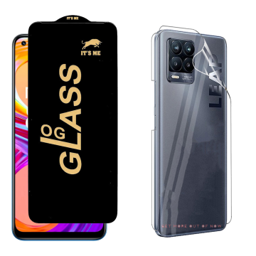 Realme 8 Pro Protection Pack: OG Glass + Clear Back Jelly Film