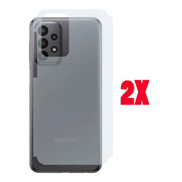 (2-Pack) Samsung A23 5G Back Protector Carbon Fiber Matte Sheet