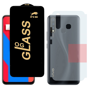 Vivo Y19 Combo: OG Glass Screen Protector + Carbon Back Skin