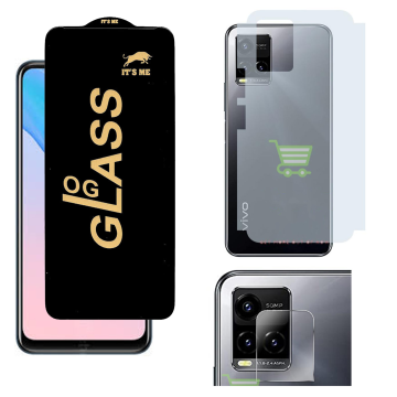 Vivo Y21A 3-in-1 Kit: OG Glass + Carbon Back Camera Protector