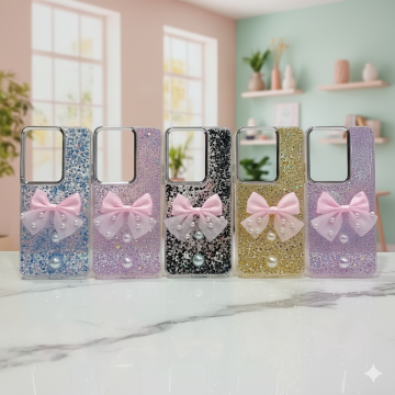 Vivo Y29 Glittering Ribbon Bow Mobile Cover
