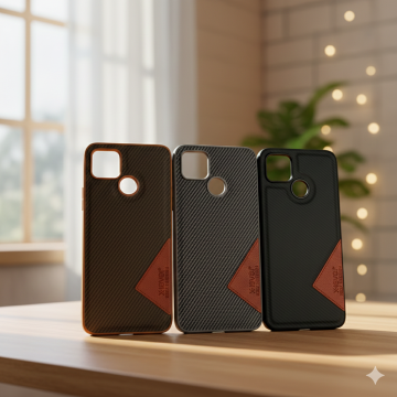 Realme C12 Luxury Multicolor Leather Cover