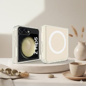 Samsung Galaxy Z Flip 5 Magnatic Magsafe Transparent Mobile Cover