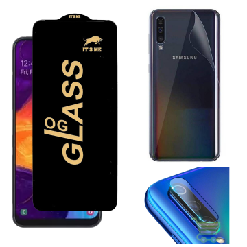 Samsung Galaxy A50 Protection Kit: OG Glass + Clear Back Camera Lens