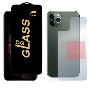 iPhone 11 Pro Max Combo: OG Glass + Carbon Fiber Back Skin