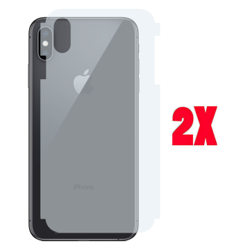 (2-Pack) iPhone XS Back Protector Carbon Fiber Matte Skin