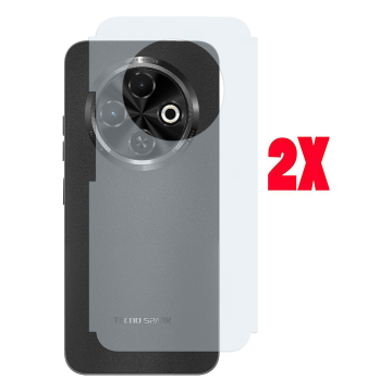 Tecno Spark 30C Back Protector Carbon Fiber Matte Soft Skin Sheet For - 2Pcs