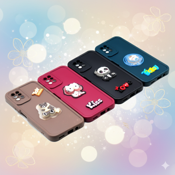 Infinix Note 8 Cute Kitty Blinking Lights Soft Colorful Mobile Cover