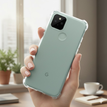 Google Pixel 5 Transparent Anti-Shock Bumper Case