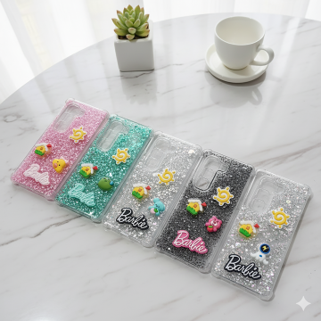 Infinix Hot 50 Pro Plus Barbie Fancy Glitter Girls Back Cover Multi Colour Case Stylish Protection