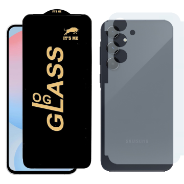 Samsung S24 FE Combo: OG Glass Screen Protector + Carbon Back Skin