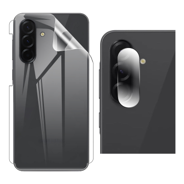 Samsung A36 Back Clear Jelly Protector Soft Film Protection Hydrogel + Rear Camera 9H Gorilla Flexible Protectior For Galaxy