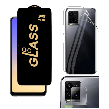 Vivo Y33s 360¬∞ Clear Kit: OG Glass + Back Jelly Camera Guard