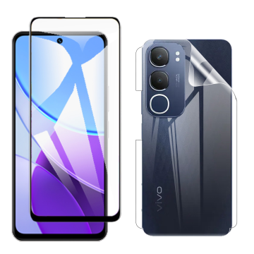 2-in-1 360 Protection Pack for Vivo Y19s Pro: 9D + Jelly