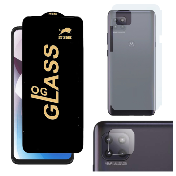 Motorola One 5G Ace 3-in-1 Kit: OG Glass + Carbon Back Camera Protector