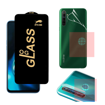 Realme 5s 360¬∞ Clear Kit: OG Glass + Back Jelly Camera Guard