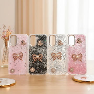 Xiaomi Redmi A5 Glitter Butterfly Stone Cover
