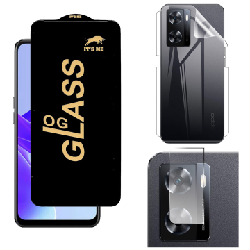 Oppo A77 360¬∞ Clear Kit: OG Glass + Back Jelly Camera Guard