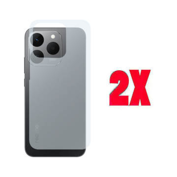 (2-Pack) Carbon Fiber Back Matte Film for Realme 15T