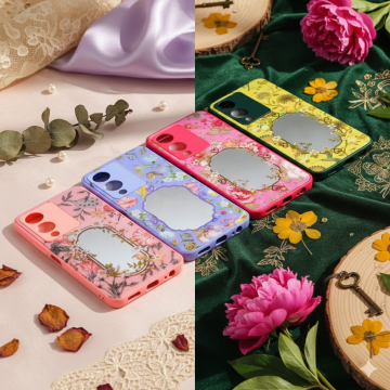 Vivo Y17s Glitter Mirror Back Cover