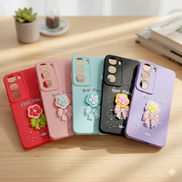 Vivo Y19s Glittering Floral Pattern Mobile Cover