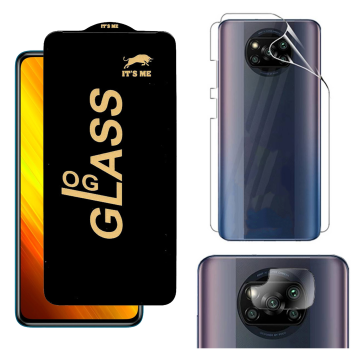 Poco X3 Pro 360¬∞ Clear Kit: OG Glass + Back Jelly Camera Guard