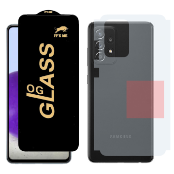 Samsung A72 Combo: OG Glass Screen Protector + Carbon Back Skin