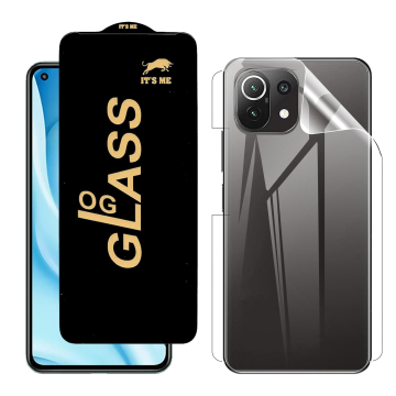 Xiaomi 11 Lite Protection Pack: OG Glass + Clear Back Jelly Film