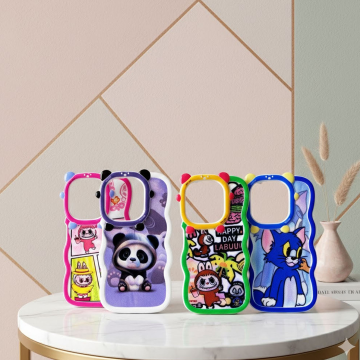 Infinix Hot 40I Wave Style Cartoon Printed Mobile Cover
