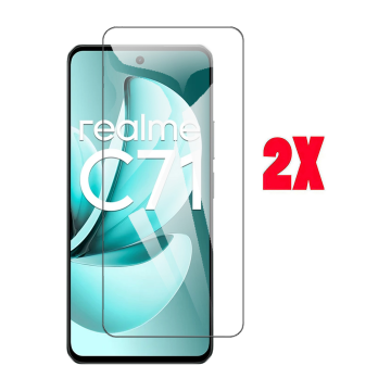 Realme C71 Glass Protector Polish Screen Tempered For - 2Pcs