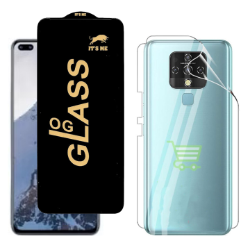 Tecno Camon 16 Pro Protection Pack: OG Glass + Clear Back Jelly Film