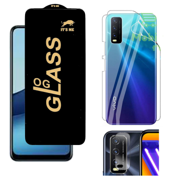 Vivo Y20s 360¬∞ Clear Kit: OG Glass + Back Jelly Camera Guard