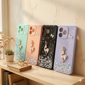 Realme Note 50 Glitter Flower Fancy Mobile Cover