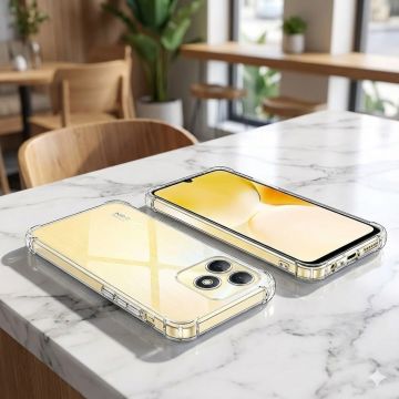 Realme Note 50 Transparent Extra Bumper Soft Crystal Clear Case