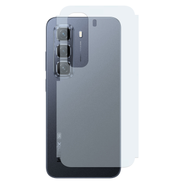Infinix Hot 50 Back Protector Carbon Fiber Matte Soft Skin Sheet