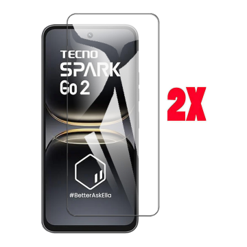 Tecno Spark Go 2 Glass Protector Polish Screen Tempered For - 2Pcs