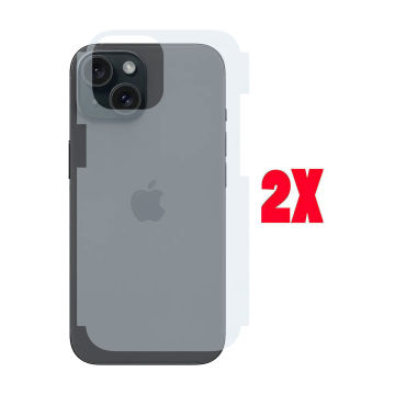 (2-Pack) iPhone 14 Plus Back Protector Carbon Fiber Matte Film