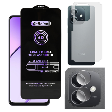 Oppo A3x 3-in-1 Kit: OG Glass + Carbon Back Camera Protector