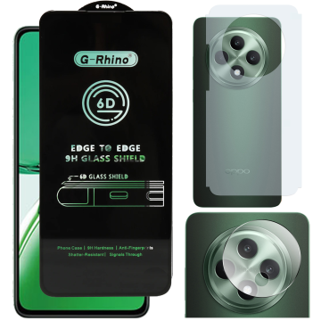 Oppo Reno 12F 3-in-1 Kit: OG Glass + Carbon Back Camera Protector
