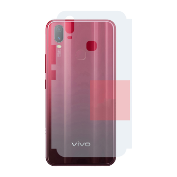Vivo Y11 Carbon Fiber Back Skin - Matte Protective Film