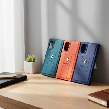 Samsung Galaxy Note 10 Soft Ferrari Logo Style Leather Cover