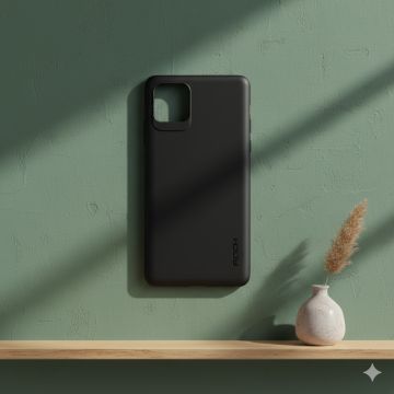 Samsung Note 10 Lite Soft Rock Style Back Cover Black