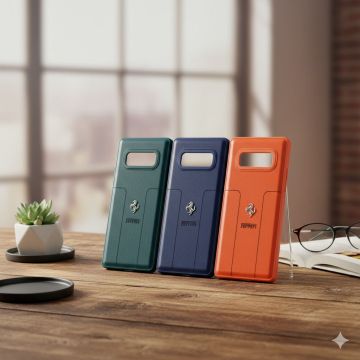 Samsung Galaxy Note 8 Ferrari Logo Style Leather Cover