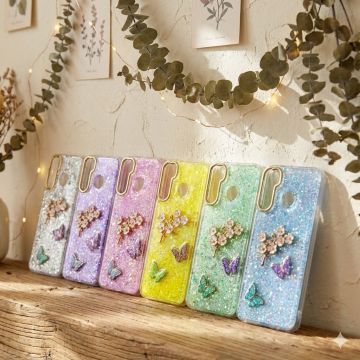 Samsung Galaxy Note 9 Butterfly Glitter Fancy Mobile Cover