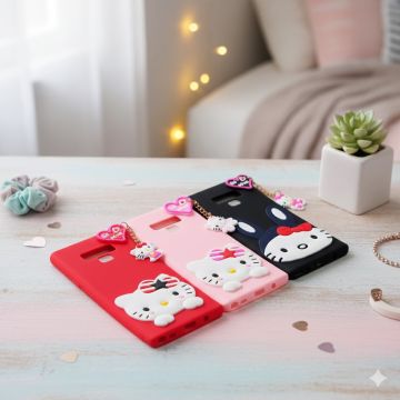 Samsung Galaxy Note 9 Hello Kitty Braslate Chain Soft Case