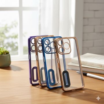 Tecno Spark 10 Chrome Border Multi Camera Protection Cover