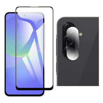 Samsung A36 Glass Protector 5D-10D-11D-21D-9D Full Coverage + Back Rear Camera 9H Gorilla Flexible Protectior For Galaxy