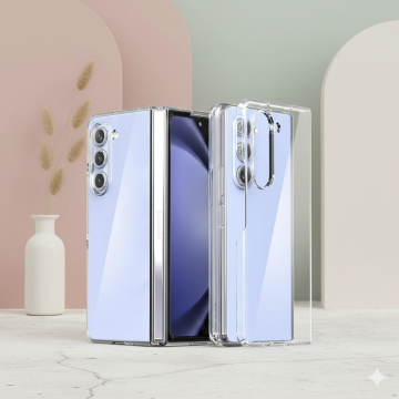 Samsung Galaxy Z Fold 5 Transparent Hard PC Case Cover