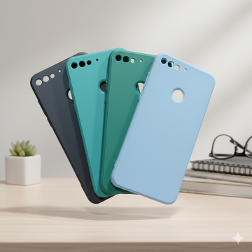 Huawei Y7 Prime 2018 Liquid Silicone Matte Camera Protection Mobile Cover